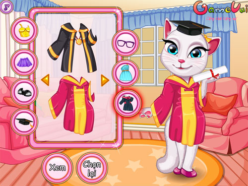 Talking Angela tốt nghiệp