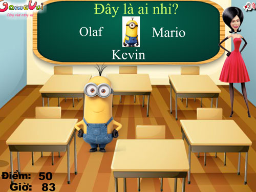 Minion kiểm tra kiến thức