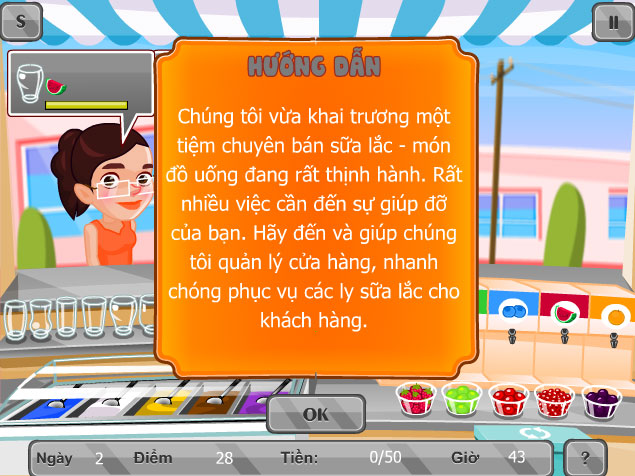 Tiệm sữa lắc GameVui