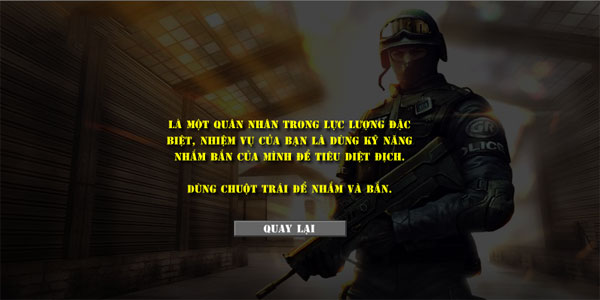 Cách chơi game Lực lượng Swat