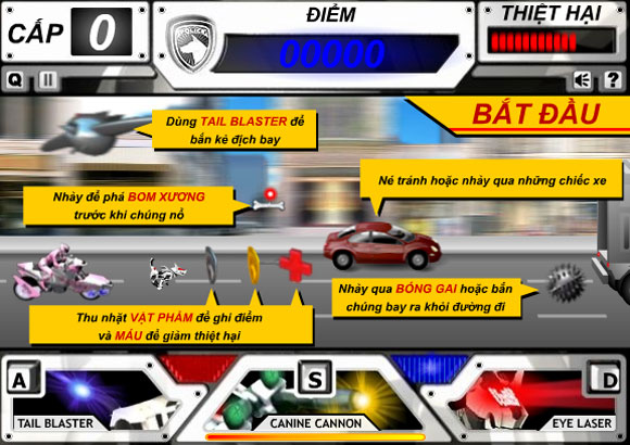 Cách chơi game Siêu nhân hồng hành động