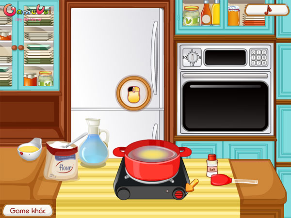 Công đoạn đầu tiên của Làm bánh Tia chớp