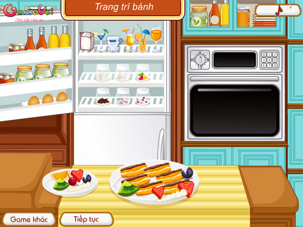 Công đoạn trang trí của Làm bánh Tia chớp