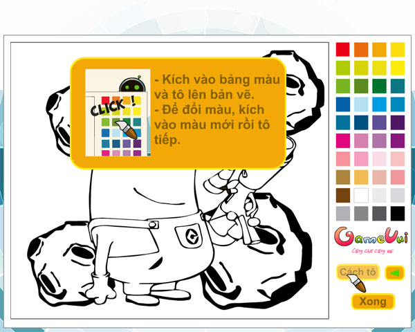 Cách tô màu Minion