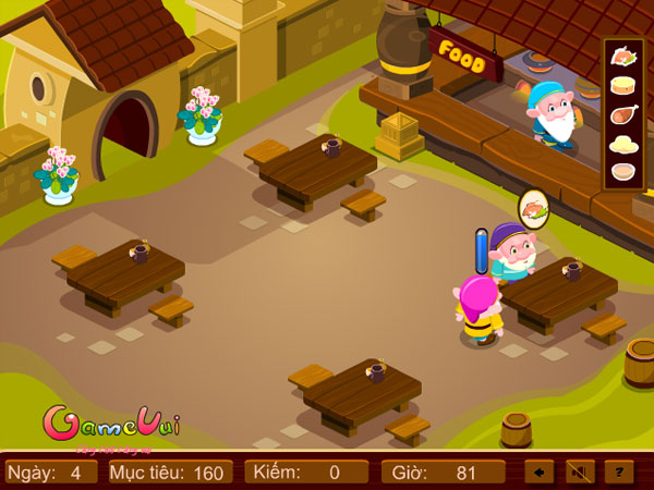 Mở cửa nhà hàng chú lùn