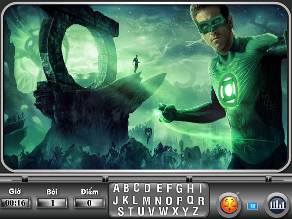 Bài 1 trong Siêu nhân xanh tìm chữ
