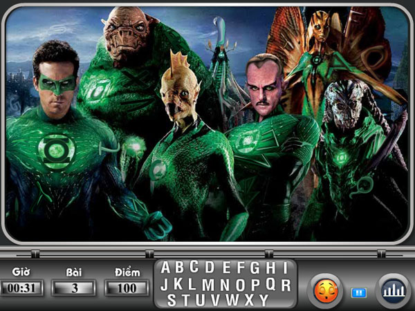 Bài 3 trong Siêu nhân xanh tìm chữ