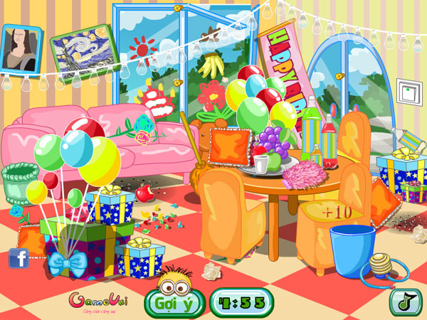 Chơi game Minion dọn nhà