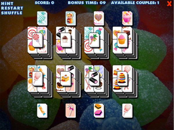 Chơi game Mahjong kẹo ngọt