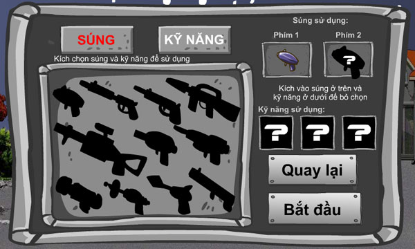 Chọn súng và kỹ năng sử dụng trong Regular Show phòng thủ