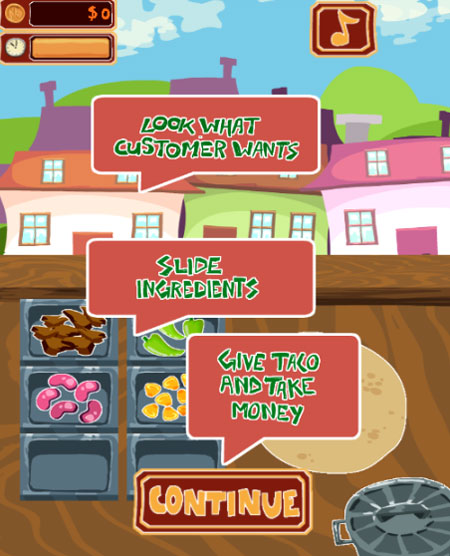 Cách chơi game Tiệm bánh Taco 2