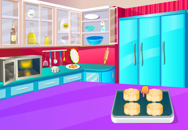 Nướng bánh trong Làm bánh trung thu 2