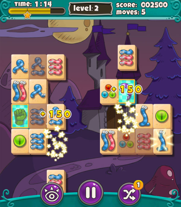 Chơi game Mahjong quái vật