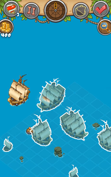 Màn hình chơi game Cướp biển dàn trận