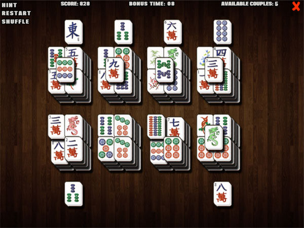 Màn hình chơi game Mahjong Deluxe