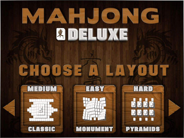 Chọn bài trong Mahjong Deluxe