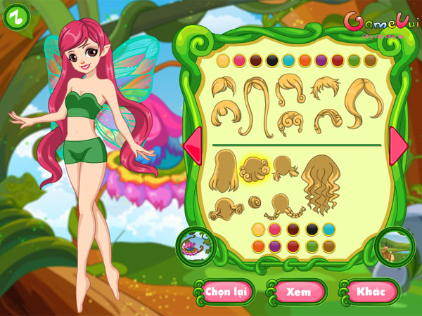 Chọn kiểu tóc trong Thời trang tiên nữ 3