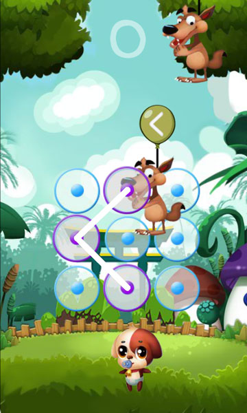 Màn hình chơi game Cún con diệt sói