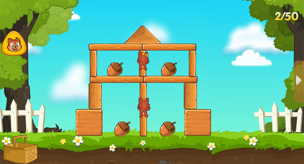 Màn hình chơi game Gia đình sóc chuột