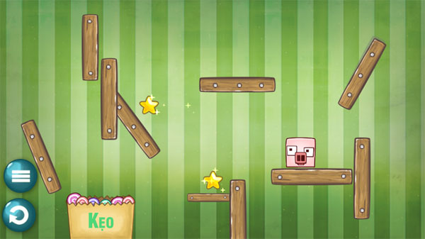 Màn hình chơi game Chú heo hảo ngọt