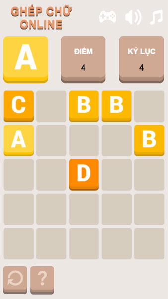 Chơi game Ghép chữ Online