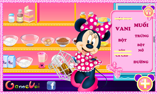 Chọn nguyên liệu cho Minnie làm bánh 2