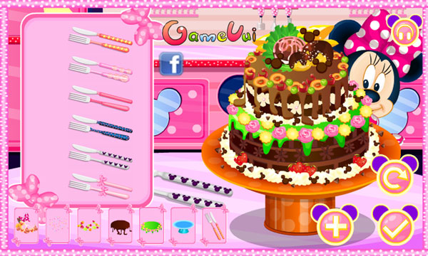 Trang trí trong Minnie làm bánh 2