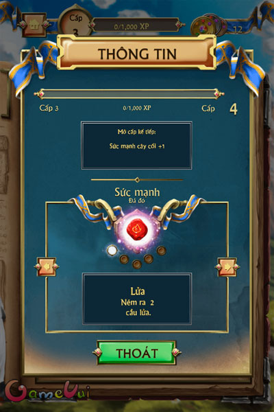 Sức mạnh có được từ Viên đá phép thuật