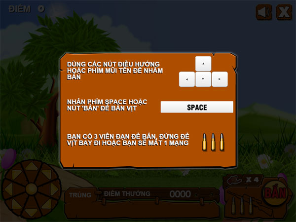 Cách chơi Săn bắn vịt