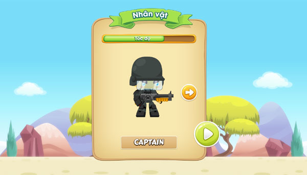 Chọn nhân vật Tiêu diệt quái điên