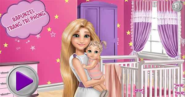 Rapunzel trang trí phòng