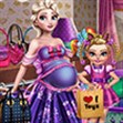 Bà bầu Elsa Shopping
