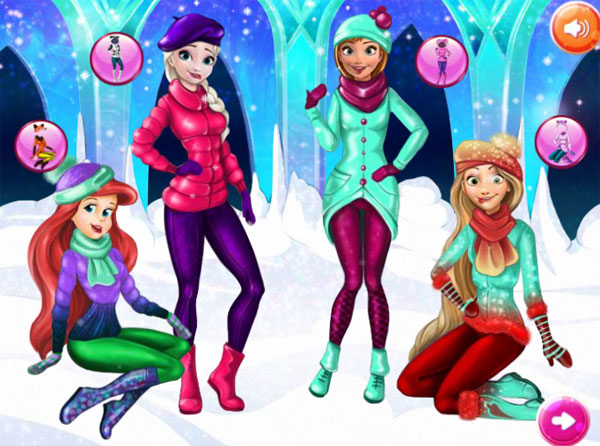 Chọn trang phục cho Công chúa ném bóng tuyết
