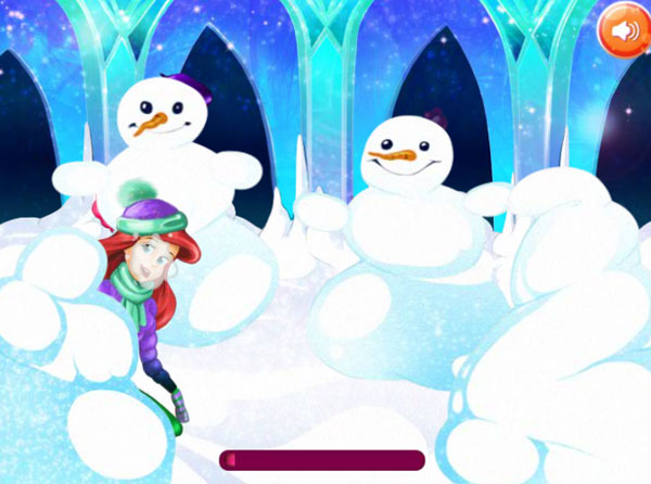 Chơi game Công chúa ném bóng tuyết