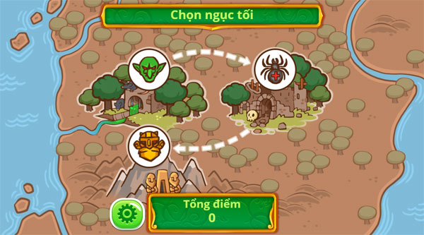 Chọn màn chơi Băng qua ngục tối