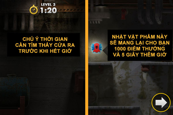 Mục tiêu và vật phẩm trong Spiderman giải cứu