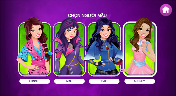 Chọn nhân vật trong Phong cách thời thượng