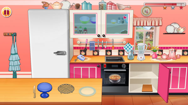 Công đoạn nướng trong Làm bánh pho mát Socola