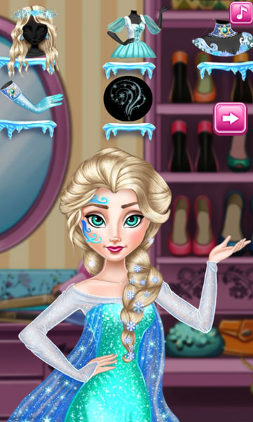 Chọn trang phục sau khi Elsa trang điểm 2