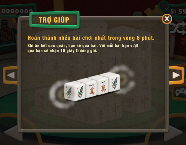 Mục tiêu chơi Mahjong 3D Online