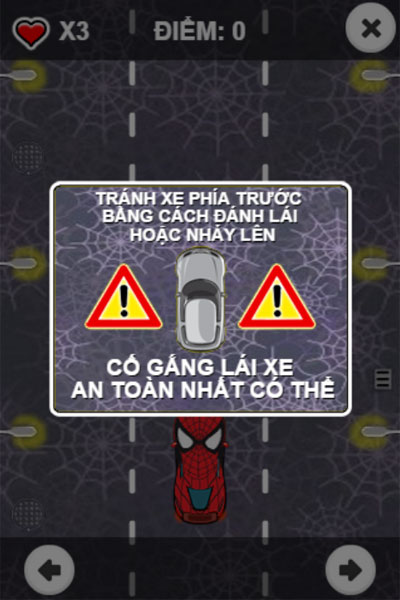 Hướng dẫn chơi Lái xe Người nhện
