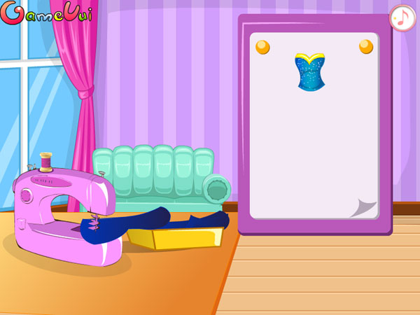 May váy trong game Cinderella thiết kế váy