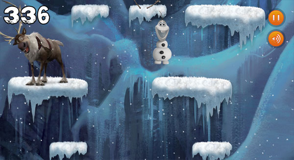 Chơi game Olaf nhảy cao
