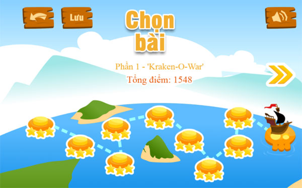 Chọn bài chơi Thợ săn cướp biển