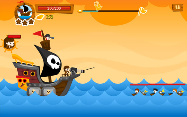 Màn hình chơi game Thợ săn cướp biển