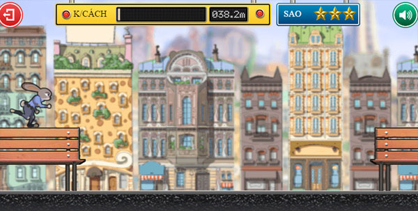 Chơi game Zootopia truy đuổi tội phạm