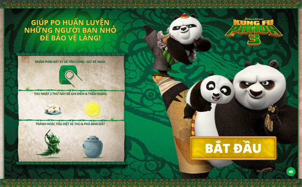 Cách chơi Kung Fu Panda 3