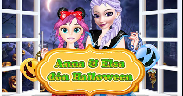 Anna và Elsa đón Halloween
