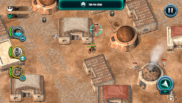 Điều khiển các nhân vật biệt kích