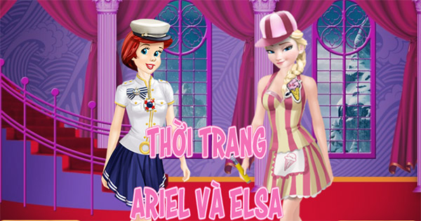 Thời trang Ariel và Elsa